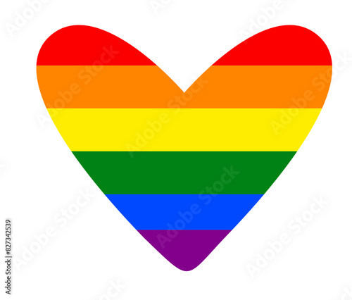 Regenbogen LGBTQ Herz