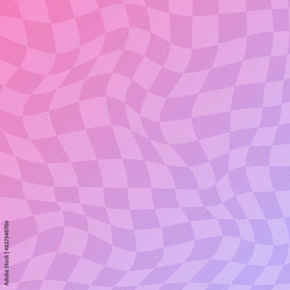 Gradient distorted checkered background Gradient distorted checkered background