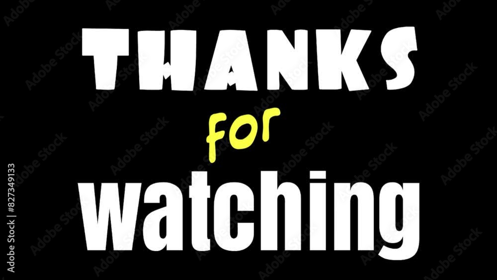 short video saying thanks for watching short video saying thanks for watching