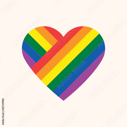 Regenbogen LGBTQ Herz