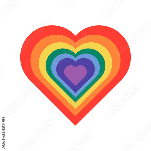 Regenbogen LGBTQ Herz