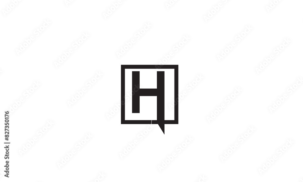 H, HH , H , Abstract Letters Logo Monogram