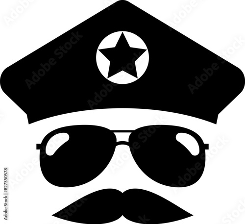 Police officer vector icon