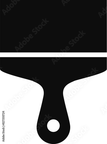Obraz na płótnie Putty knife vector silhouette icon w salonie