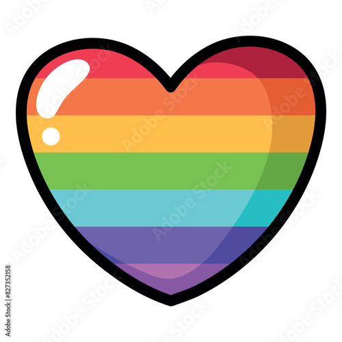 Regenbogen LGBTQ Herz