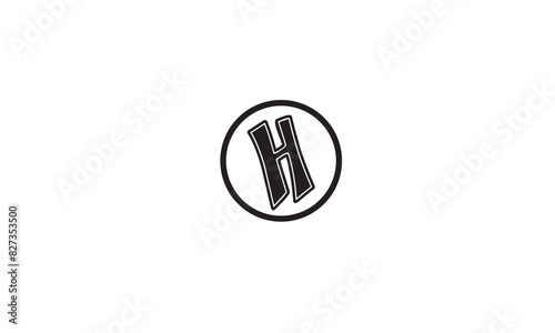 H, HH , H , Abstract Letters Logo Monogram