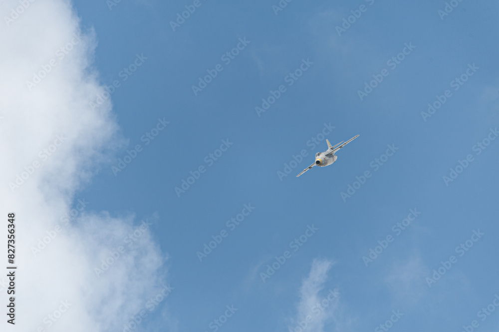 Old jet plan performing a display.