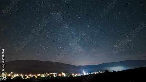 night sky with stars and clouds