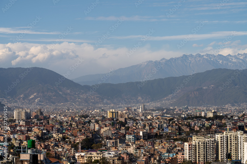 Aerial view of the cityscape of Kathmandu, Nepal Aerial view of the cityscape of Kathmandu, Nepal