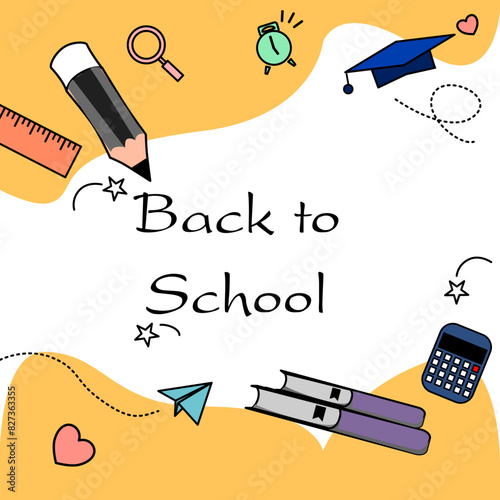 Back to school background. Welcome Education. School elements is Pencil, book, alarm clock, graduation hats, rocket, book, magnifie and ruler.
backgrounds for Teacher appreciation day. KnowledgeForAll