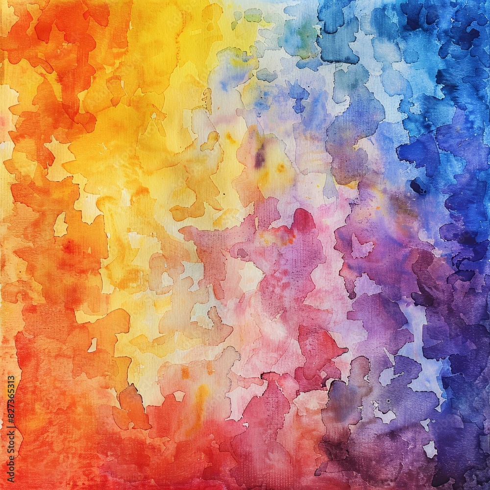 Vibrant Abstract Colour Swirl Art