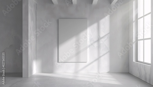Empty Interior Space with Natural Light Illuminating Through Windows © Mandeep