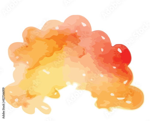 Regenbogen mit Wasserfarben gezeichnet, Vektor