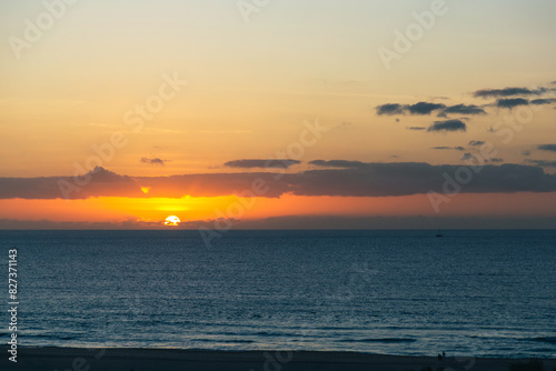 sunset over the ocean, Boa Vista, Cape Verde
