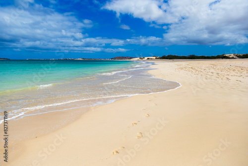 beach with sky, Praia Carlota, Boa Vista, Cape Verde photo