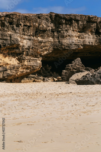 rocks in the beach, Praia da Varandinha, Boa Vista, Cape Verde photo