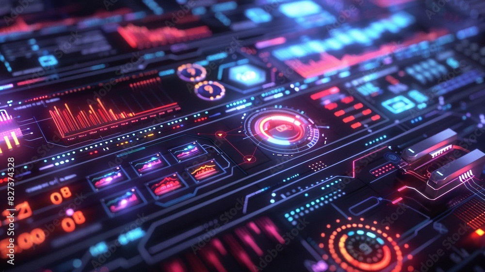 Vibrant Sci-Fi Digital Artwork Vibrant Sci-Fi Digital Artwork