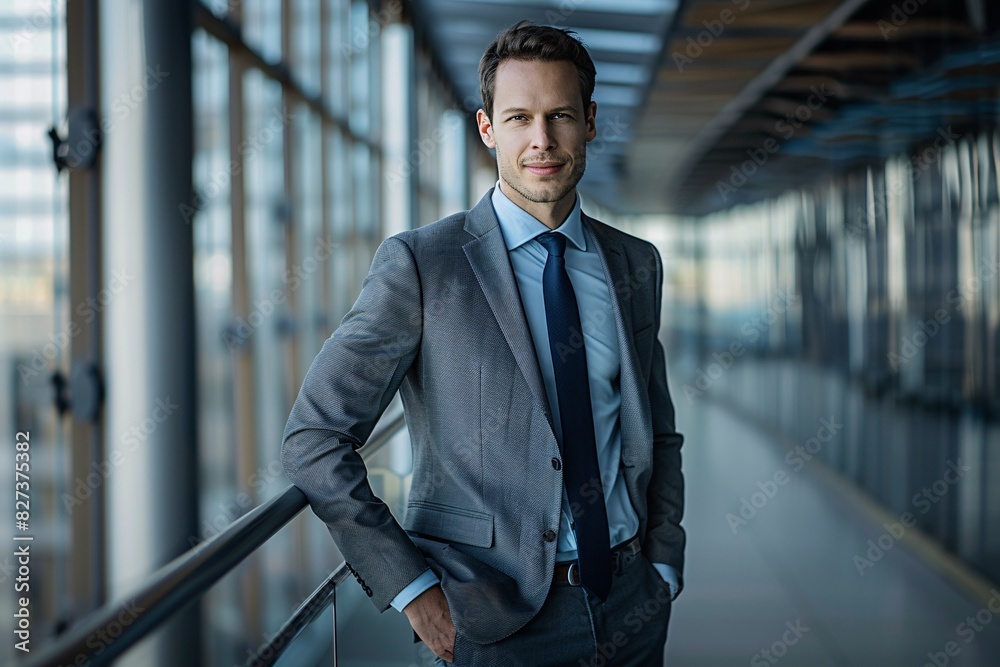 Professional Businessman in Modern Office Environment Professional Businessman in Modern Office Environment