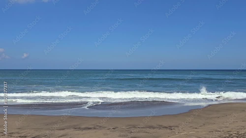 Beautiful tropical bali beach, nature landscape view sea in sunny day Beautiful tropical bali beach, nature landscape view sea in sunny day