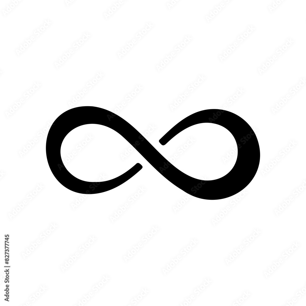 Infinity symbol vector simple tattoo design Looping concept Infinity symbol vector simple tattoo design Looping concept