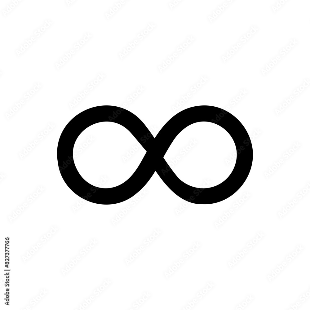 Infinity symbol vector simple tattoo design Looping concept Infinity symbol vector simple tattoo design Looping concept