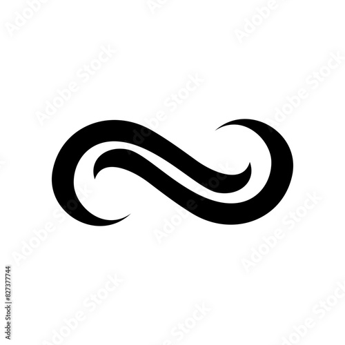 Infinity symbol vector simple tattoo design Looping concept