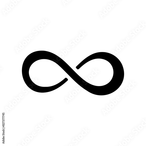 Infinity symbol vector simple tattoo design Looping concept