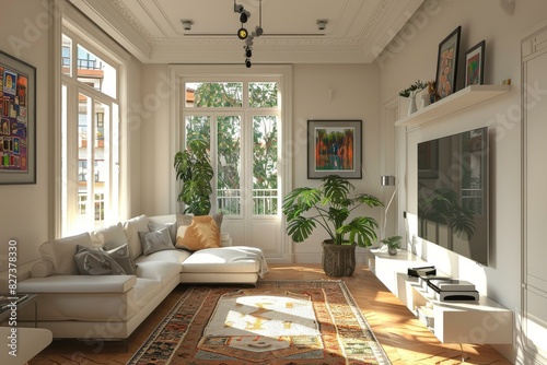 Interior Design Renderings: Living Room, Bedroom, Kitchen & More