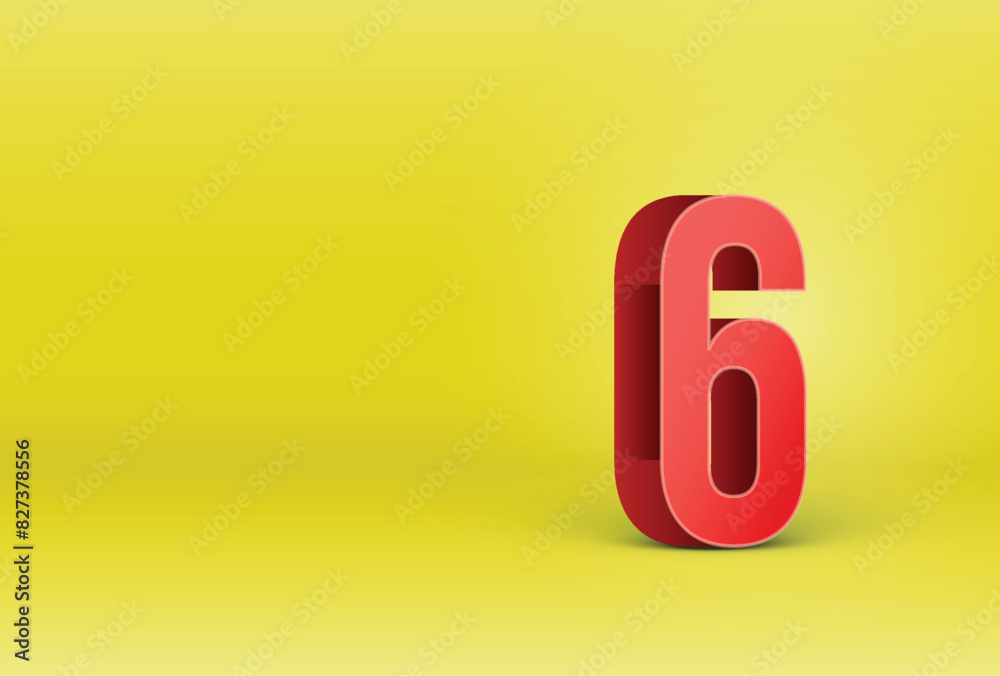 Letter 6 Vector Text Style, Fonts Concept Letter 6 Vector Text Style, Fonts Concept