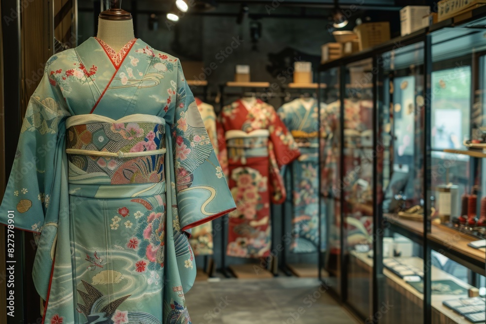 Kimono in a shop