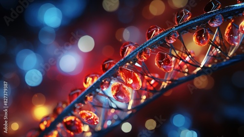 Abstract luminous DNA molecule. © Dzikir