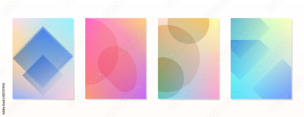 SET SOFT GRADIENT LIQUID COLOR. POSTER BACKGORUND DESIGN VECTOR TEMPLATE GOOD FOR POSTER, WALLPAPER, COVER, FRAME, FLYER, SOCIAL MEDIA, GREETING CARD