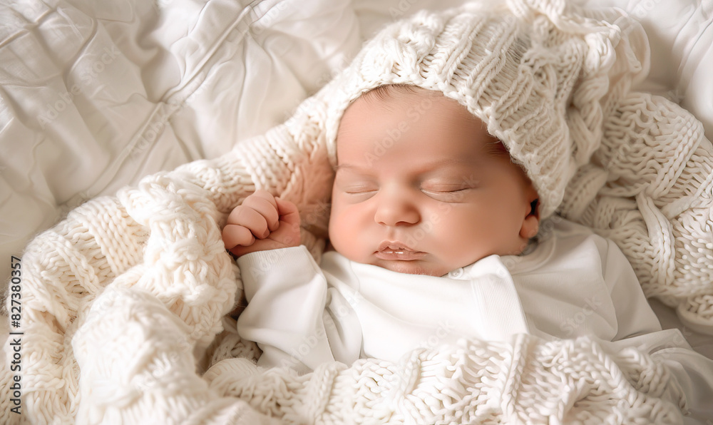 Close-up portrait of a beautiful sleeping baby Close-up portrait of a beautiful sleeping baby