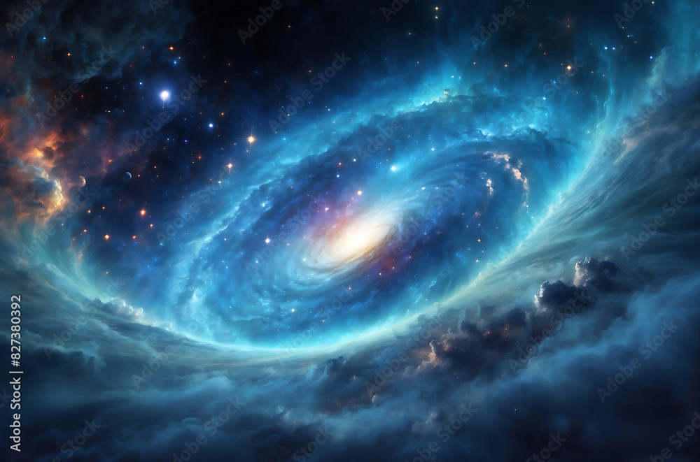 illustraton of the Big Bang, birth of the Universe concept
