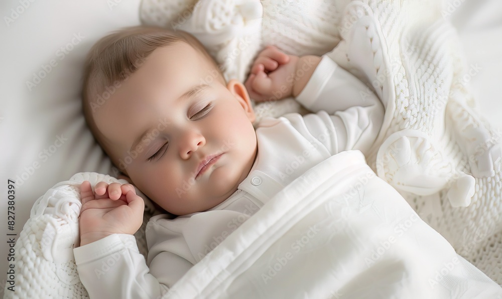 Close-up portrait of a beautiful sleeping baby Close-up portrait of a beautiful sleeping baby