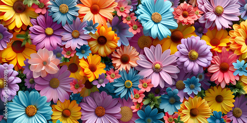 Flowers that are made by the artist photo