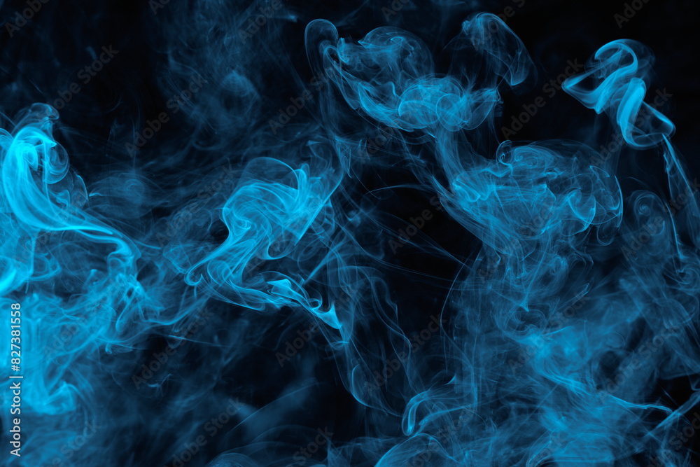 Abstrakter Hinbtergrund - Blauer Rauch Abstrakter Hinbtergrund - Blauer Rauch