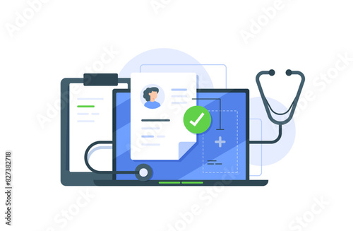 Medical insurance, health insurance,umbrella, healthcare, landing page flat illustration vector template