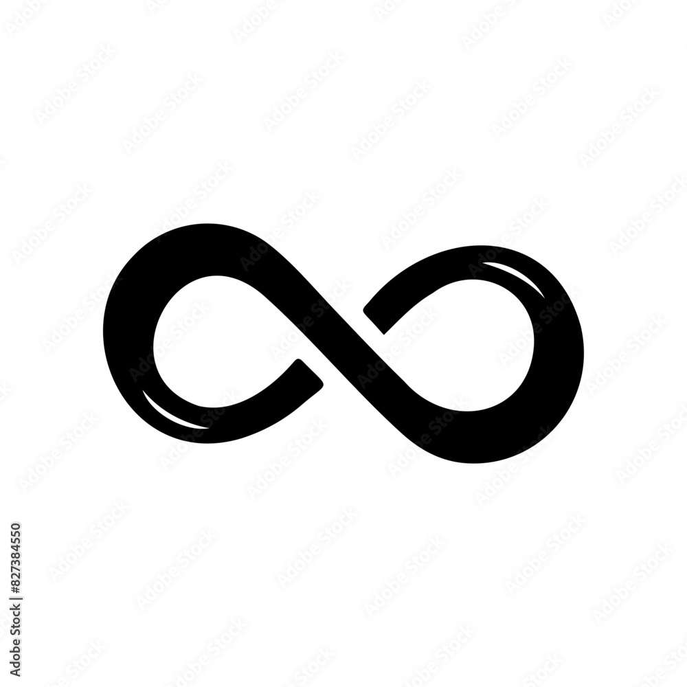 Infinity symbol vector simple tattoo design Looping concept Infinity symbol vector simple tattoo design Looping concept