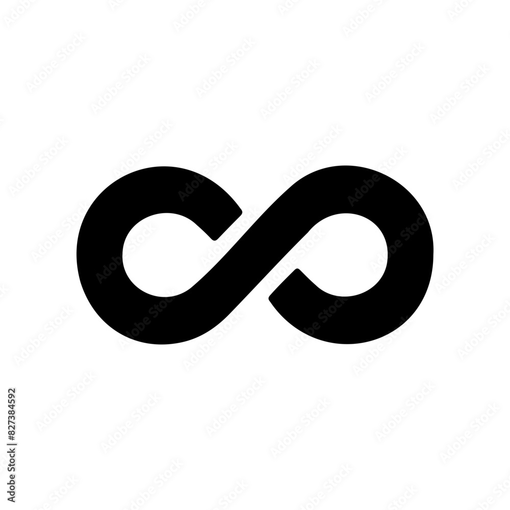 Infinity symbol vector simple tattoo design Looping concept Infinity symbol vector simple tattoo design Looping concept