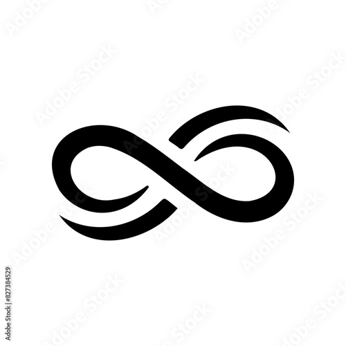 Infinity symbol vector simple tattoo design Looping concept