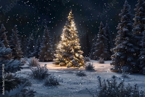 Christmas Tree in a Winter Wonderland © Mandeep