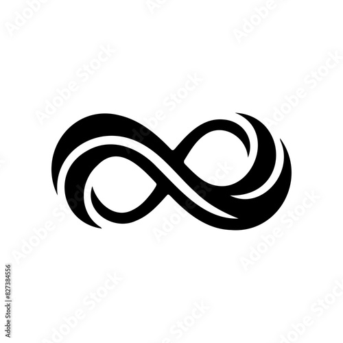 Infinity symbol vector simple tattoo design Looping concept