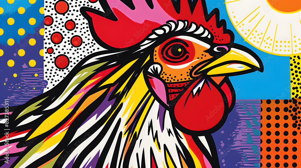 rooster in the field rooster in the field