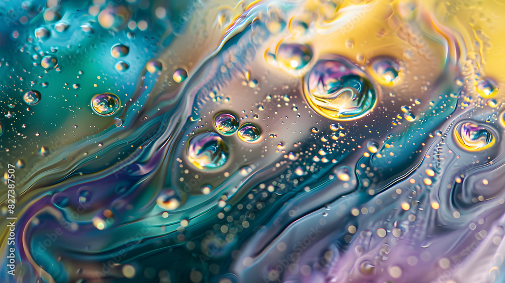 Water with many small bubbles Water with many small bubbles