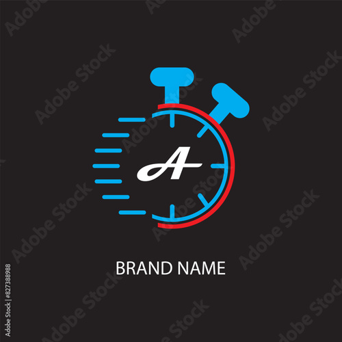 Free Download A letter logo modern logo design on black color background
 - GFXLoad