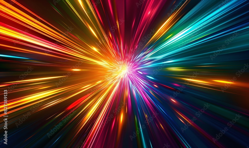 Obraz premium Vivid Cosmic Blur