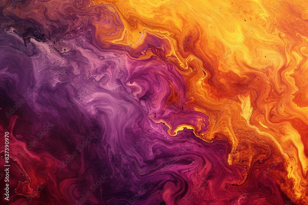 Vibrant Abstract Art: Colorful Swirling Paint