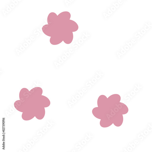 Pink flowers. Spring blossoms