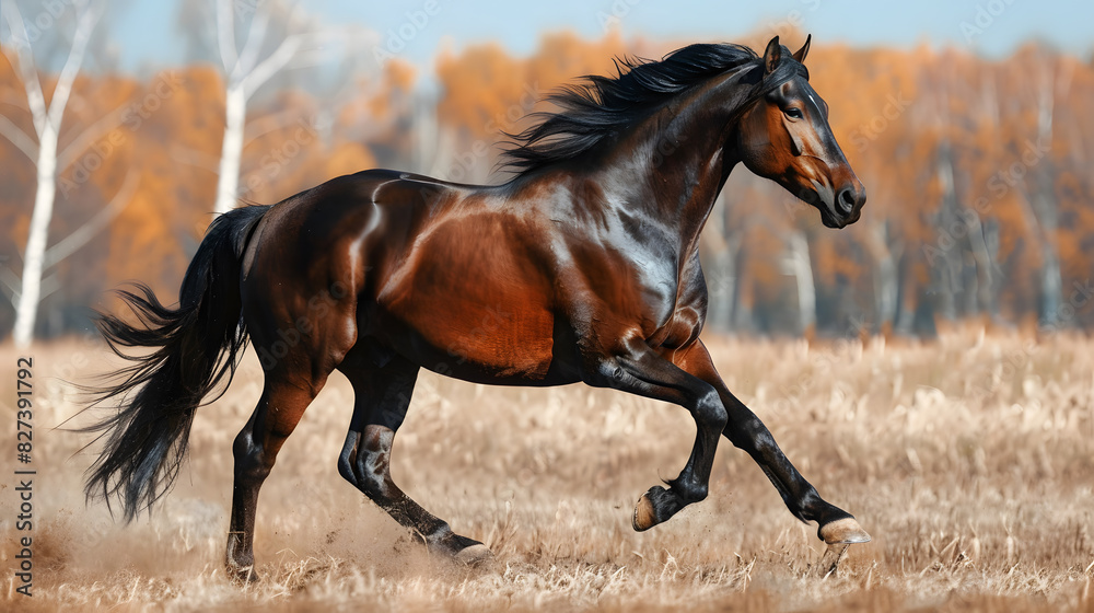 horse is running or standing horse is running or standing